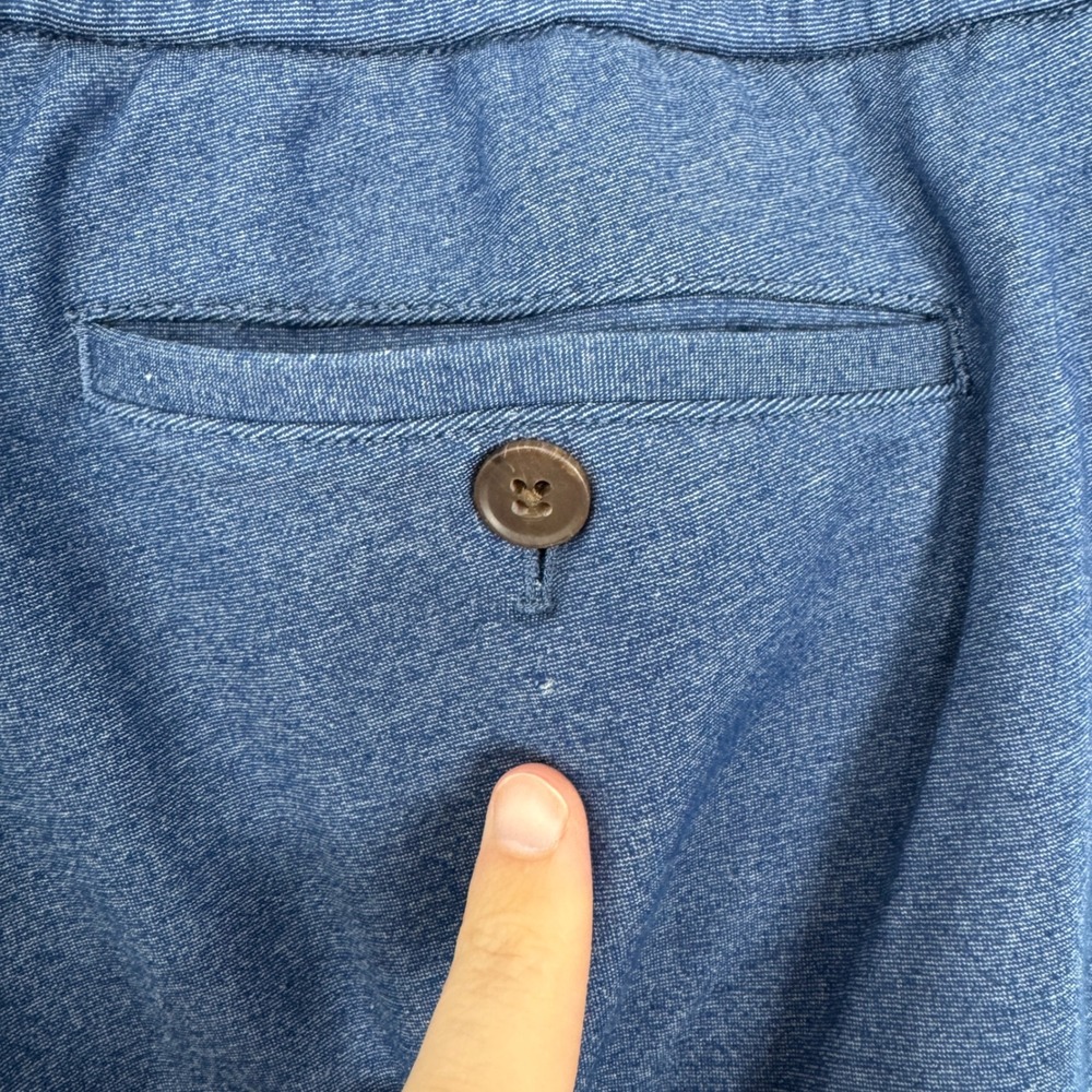 Bonobos Mens Jogger Pants Blue Heathered Knit Drawstring Regular Medium M - Picture 10 of 10